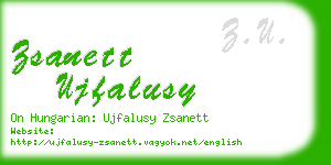 zsanett ujfalusy business card
